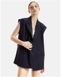 Cynthia Rowley - Oversized Double Breasted Vest