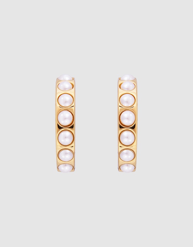 FAIRLEY - Crystal Pearl Maxi Hoops