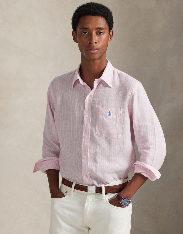 Polo Ralph Lauren - Custom Fit Striped Linen Shirt