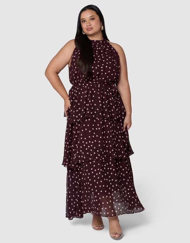 Pink Dusk by Curve Project - Adore Maxi Dress