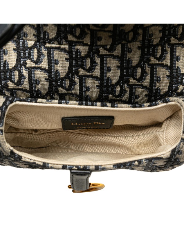 Pre-Loved by Azura Reborn - Pre-Loved Mini Oblique Canvas Saddle Bag