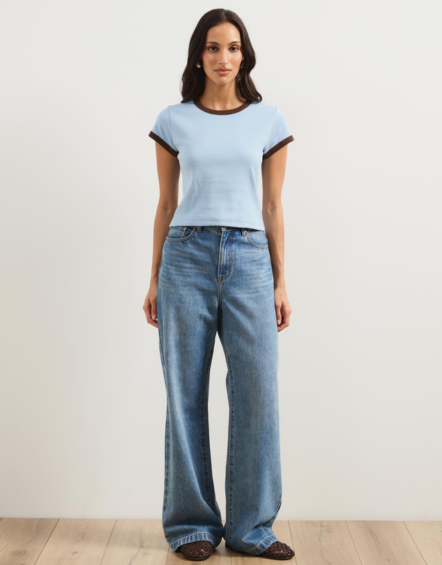 Atmos&Here - Ivy Organic Cotton Rib Ringer Tee