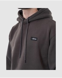 Fallen Footwear - Fallen Footwear Men Grunge Hoodie Relax Jumper Regular Fit Asphalt/Black