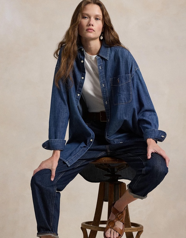 Polo Ralph Lauren - Oversize Fit Denim Shirt - The ICONIC Exclusive