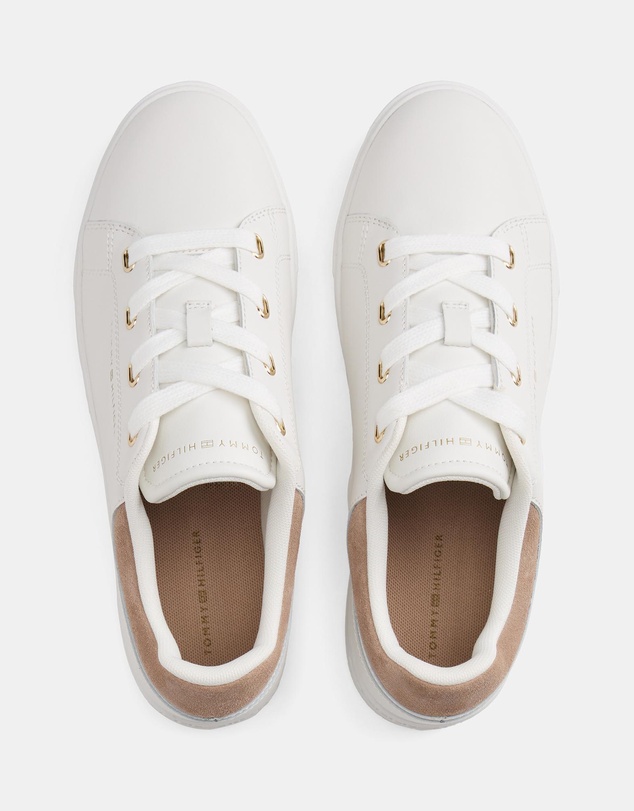 Tommy Hilfiger - Leather Cupsole Sneakers - Women's
