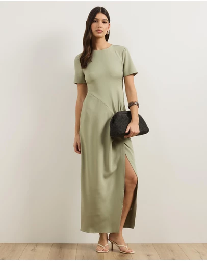 Atmos&Here - Astra Twist Maxi Dress With Side Split
