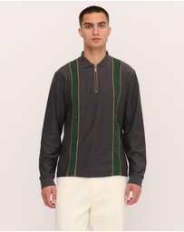 Palmes - Lace LS Zip Polo