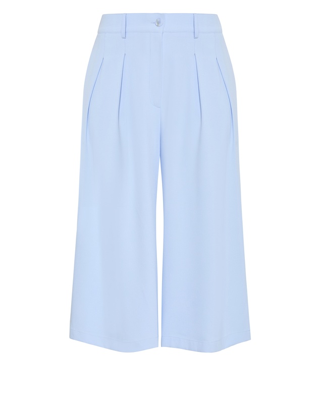 City Chic - Plus size Abbie Crop Pant - sky blue