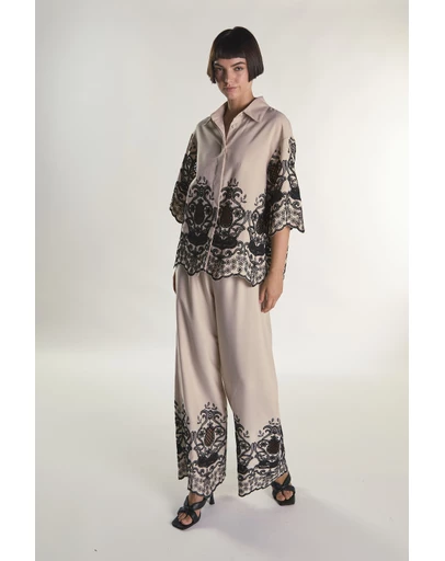 Glamorous - Tie Waist Floaty Trousers