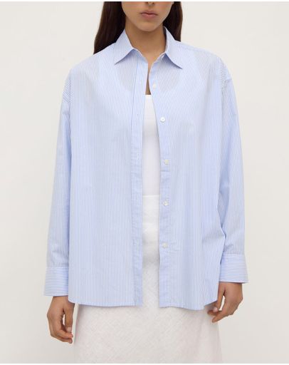 Blue & White Stripe