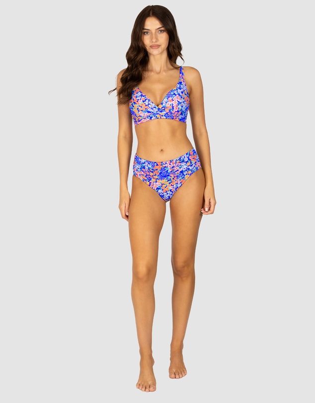 Baku Swimwear - Biarritz Ruched Mid Bikini Bottom