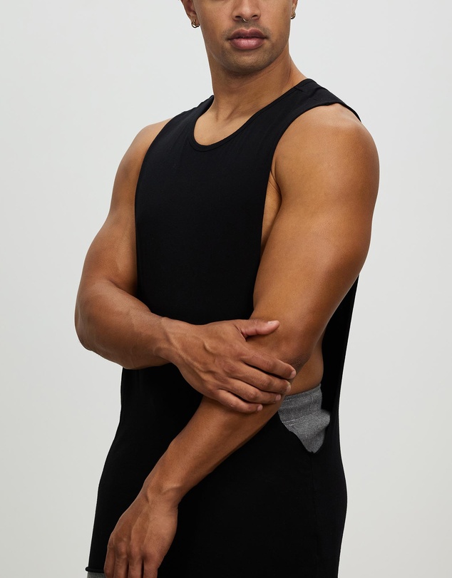 Surrounded By Ghosts - The Titanium Rib Knit Muscle T-Shirt