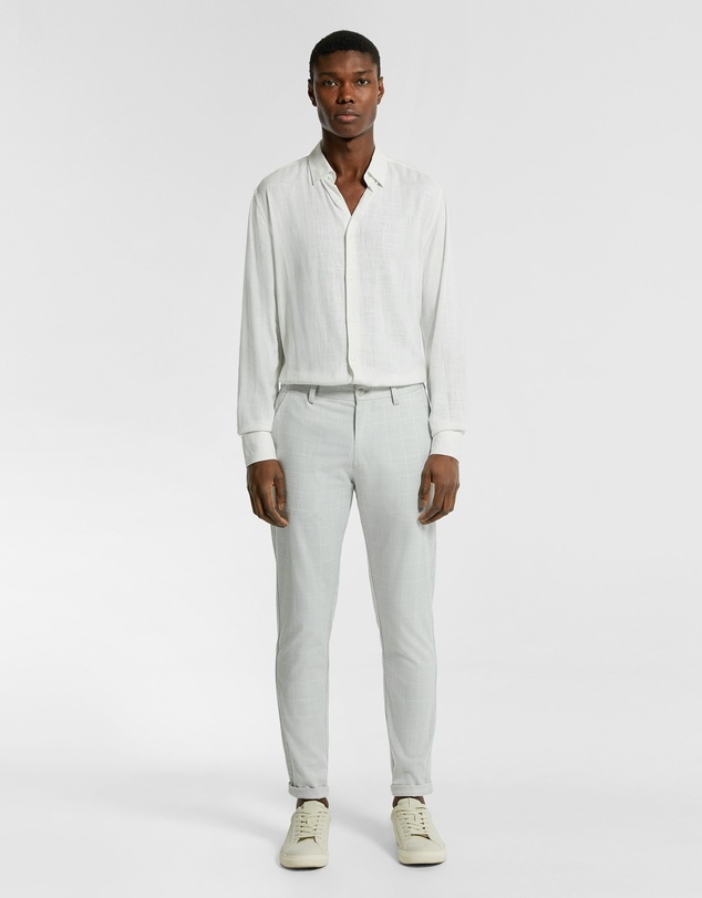 yd. - Terrazzo Check Skinny Chino