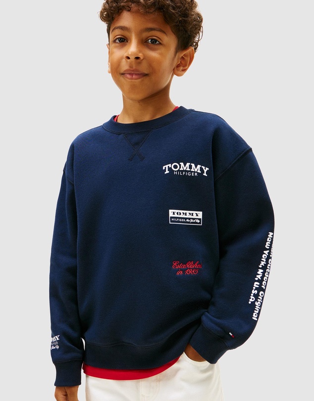 Tommy Hilfiger - Printed Crewneck Sweatshirt - Teens