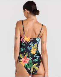 Poolside Paradiso - Kauai Bandeau One Piece Swimsuit - Tropical