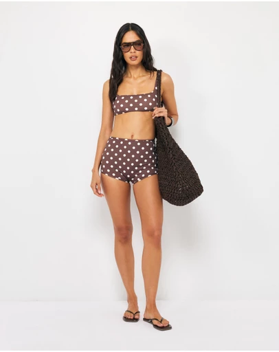 AERE - Polka Dot Swim Shorts