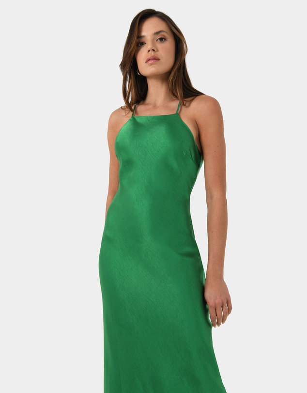 Forcast - Samaya Satin Midi Dress