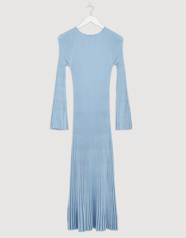 Revibe - Repaired AERE Indi Accordian Pleated Organic Knit Dress - AU 10
