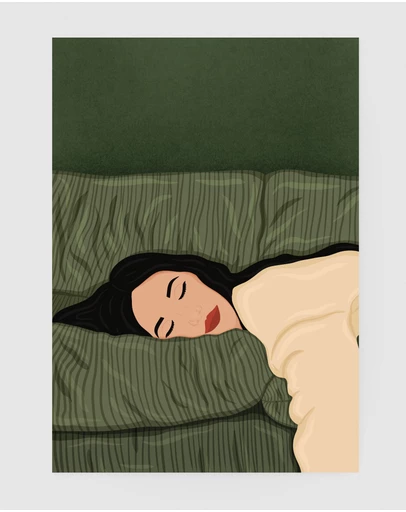 Inka Arthouse - Resting Woman Art Print