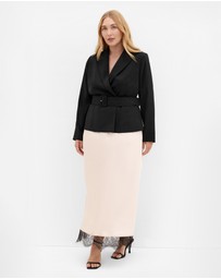 City Chic - Ivy Belted Blazer