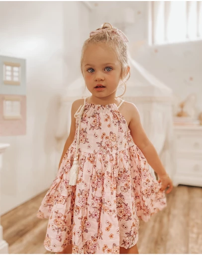 WITH LOVE FOR KIDS - Cotton Muslin Dress - Babies - Kids