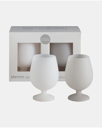 porter green - stemm | silicone unbreakable wine glasses