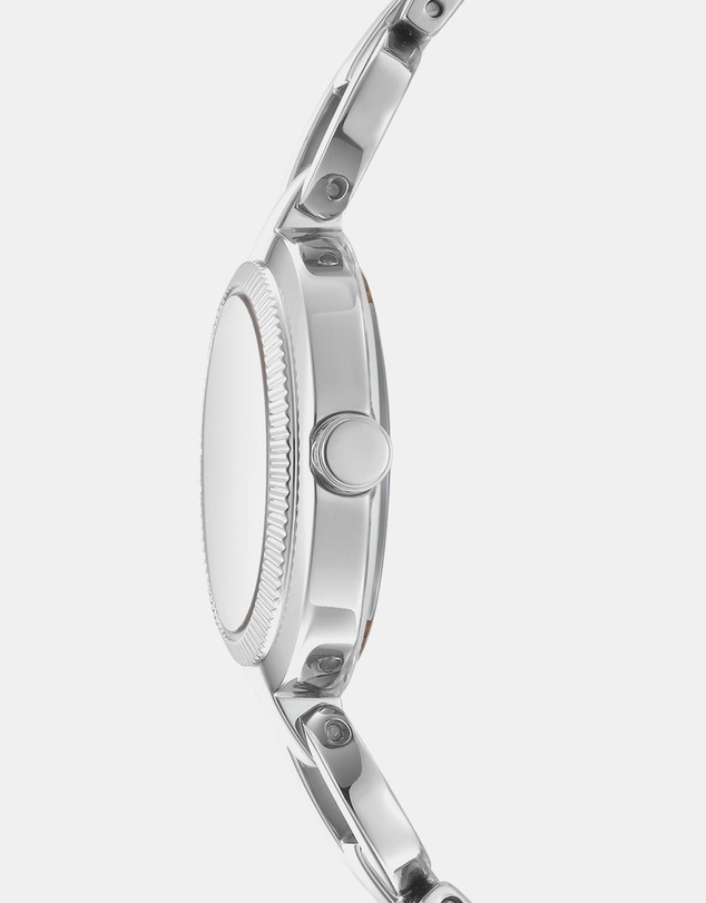 DKNY - Open Link Silver 28mm Silver Dial Womens Watch