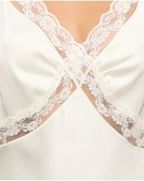 Dazie - Moonlit Lace Satin Mini Dress