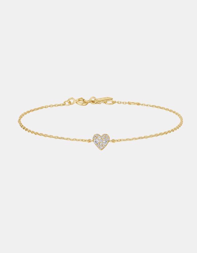 Ania Haie - Gold Sweetheart Pave Bracelet