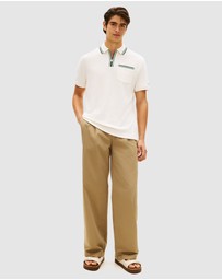 Tommy Hilfiger - Classic Fit Tipped Towelling Zip Polo Shirt