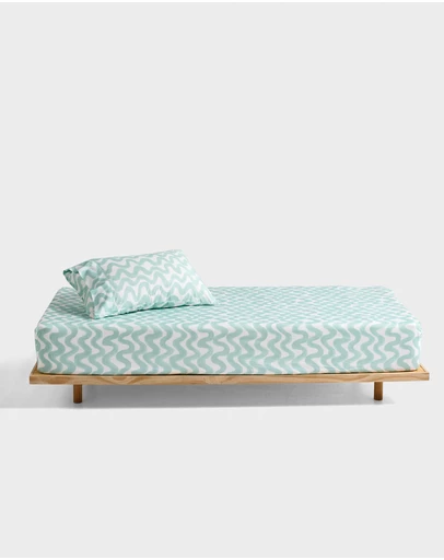 Linen House Kids - Wiggle Wiggle Fitted Sheet + Pillowcase Set