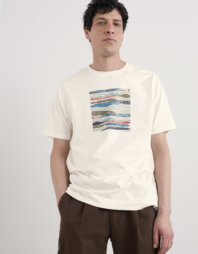 Seasalt - Seasalt Cornwall White Midwatch Organic Cotton T-Shirt