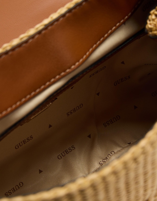 GUESS - Maggie Straw Flap Shoulder Bag