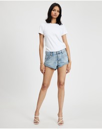 ONE TEASPOON - Bandits Low Waist Denim Shorts