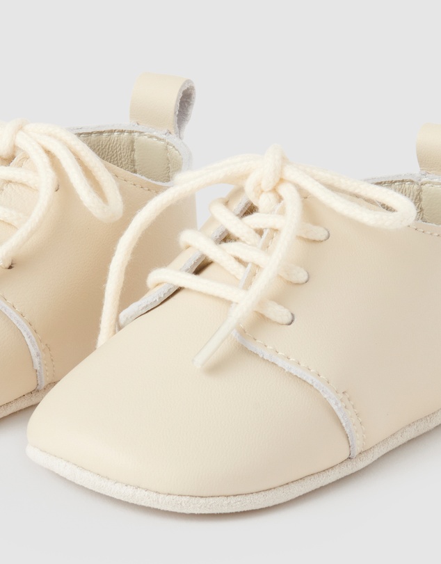 Purebaby - Leather Lace Up-Kids-Babies