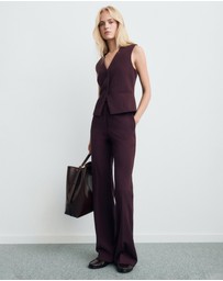 M.N.G - Mid-Rise Flare Trousers