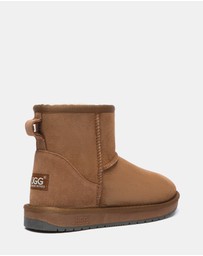 EVERAU - Australian Shepherd Ugg Mini Classic Sheepskin Upper UGG Boots