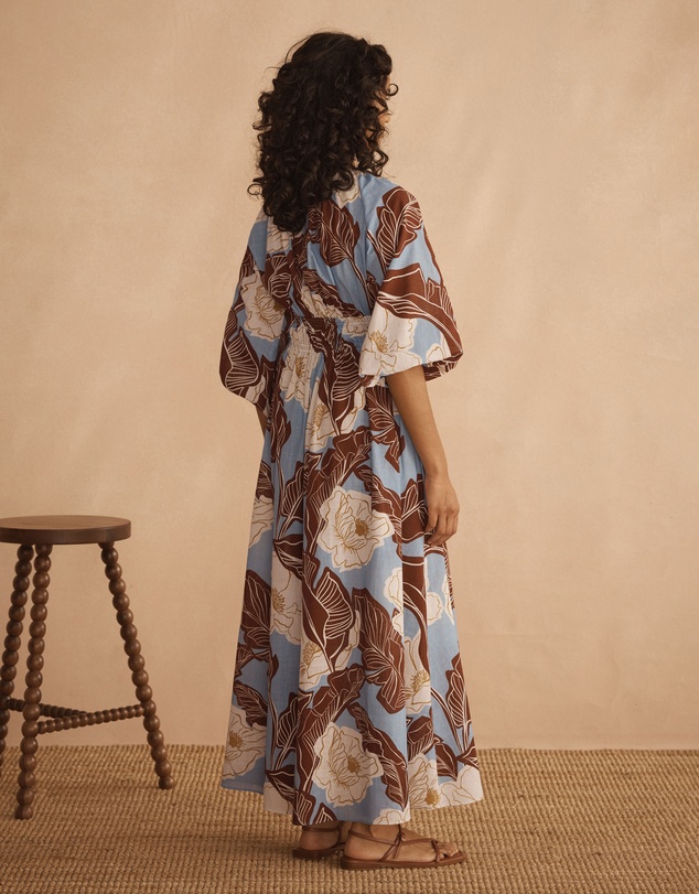 AUR OCEA - Plunge Blouson Dress