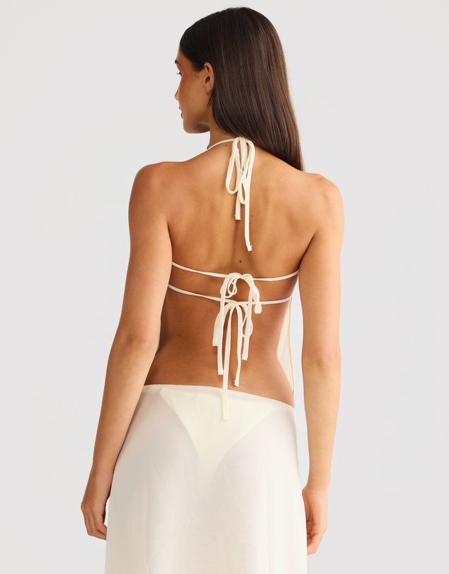 Vacay Swimwear - Aurelia Top Off-White