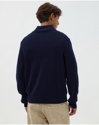 AERE - Merino Wool Quarter Zip Sweater