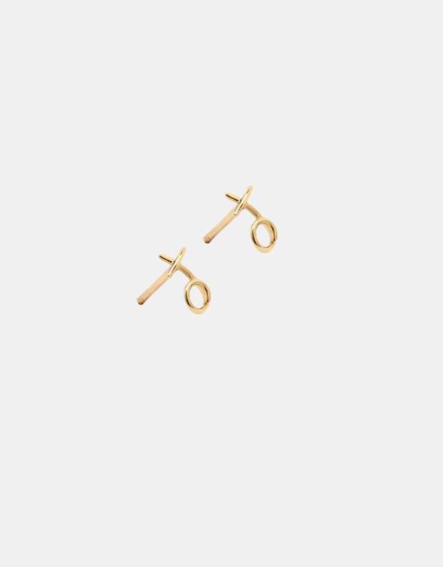 Luna Rae - Solid Gold - Kiss Hug Studs