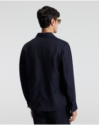 Calibre - Linen Blend Shirt Jacket Navy