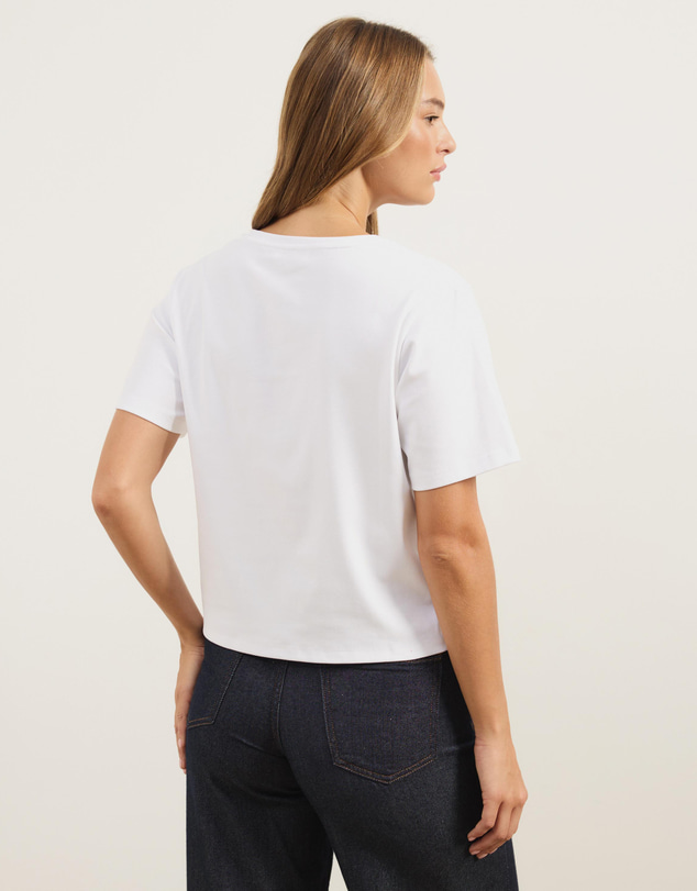 Atmos&Here - Cotton V-Neck T-Shirt