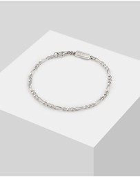 Kuzzoi - ICONIC EXCLUSIVE - Bracelet Figaro Chain Massive Basic Trend in 925 Sterling Silver