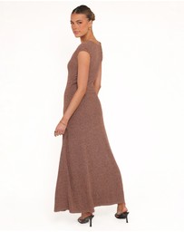 Petal & Pup - Talisa Midi Dress - Brown Marle