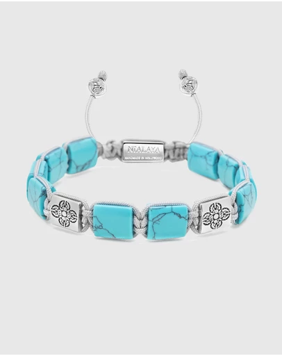 Nialaya Jewellery - The Dorje Flatbead Collection - Turquoise and Silver