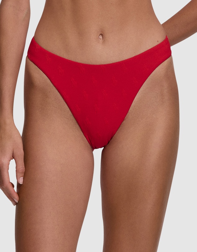 Polo Ralph Lauren - Logo Jacquard High Leg Bikini Bottom