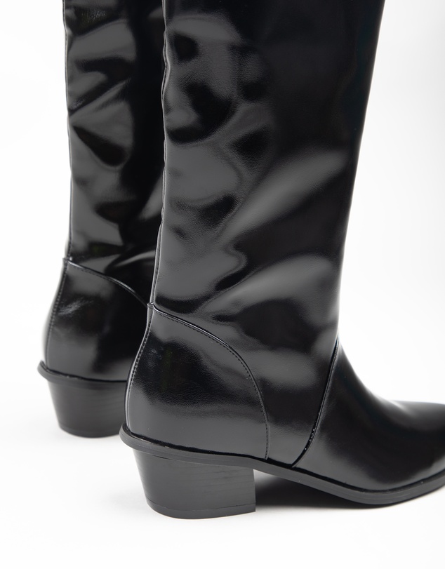 RAID - Reeona western knee boots in black