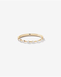 Michael Hill - 0.15 Carat TW Diamond Station Wedding Ring in 14kt Yellow Gold