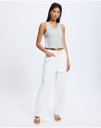 White By FTL - Wendy Rib Tank